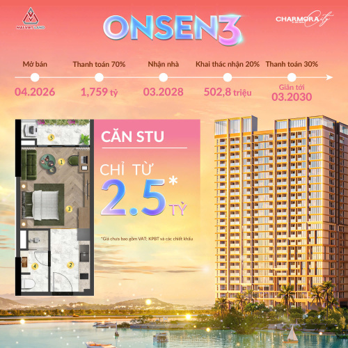 Căn Studio – Giá chỉ từ 2.5 tỷ