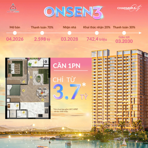 Căn 1PN – Giá chỉ từ 3.7 tỷ
